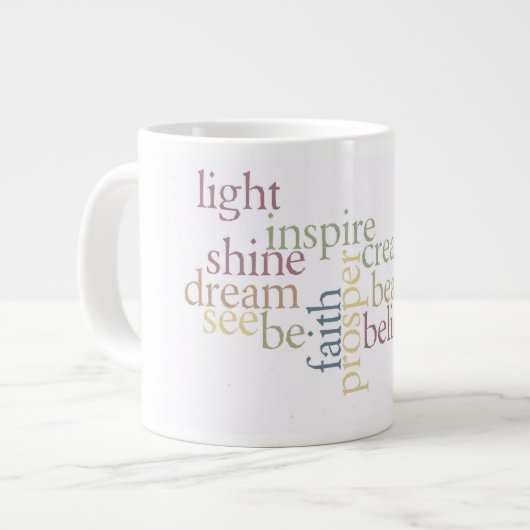 信頼をインスパイア ジャンボコーヒーマグカップ (正面左)