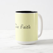 信頼を保って下さい! ツートーンマグカップ (正面右)