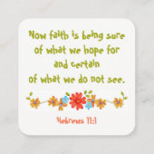 信頼を保って下さい • ビジネス • お母さん • 聖書カード コーリングカード (裏面)