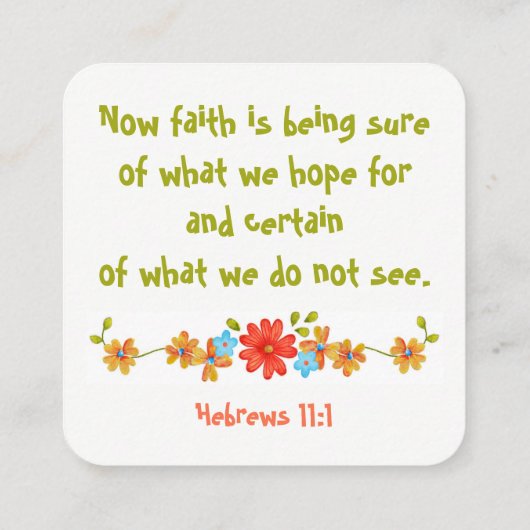 信頼を保って下さい • ビジネス • お母さん • 聖書カード コーリングカード (裏面)