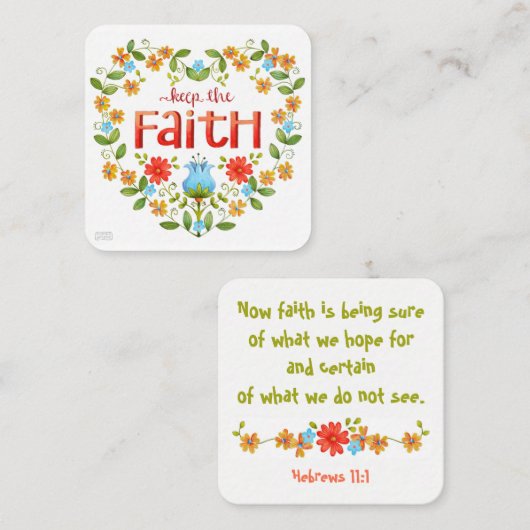 信頼を保って下さい • ビジネス • お母さん • 聖書カード コーリングカード (正面/裏面)