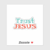 「信頼イエス」クリスチャン引用文 シール (シート)