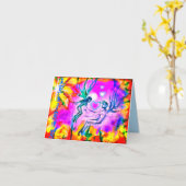 信頼妖精の国グリーティングカード カード (黄色い花)