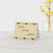 信頼家族の友人のメッセージカード カード (黄色い花)