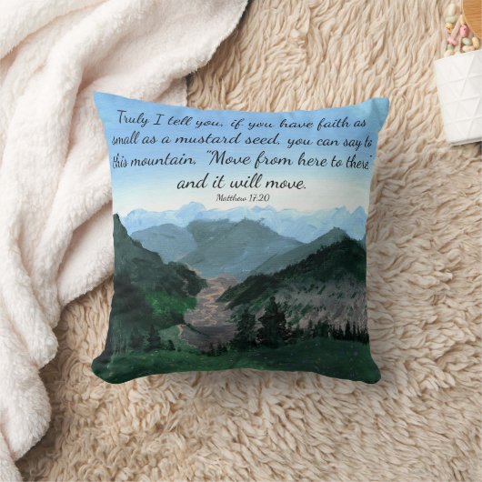 信頼山の枕 クッション (ブランケット)