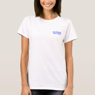 信頼性の低いナレーターTシャツ Tシャツ