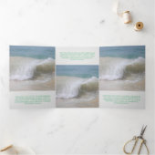 信頼性の高い企業の緑 三つ折りカード (内部)