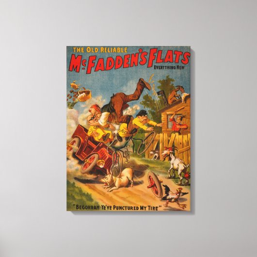 信頼性の高い古いマクファーデンのフラッツすべてが新しい キャンバスプリント (正面)