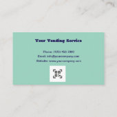 信頼性の高い自動販売機サービスのパートナー 名刺 (裏面)