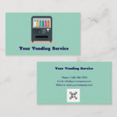 信頼性の高い自動販売機サービスのパートナー 名刺 (正面/裏面)