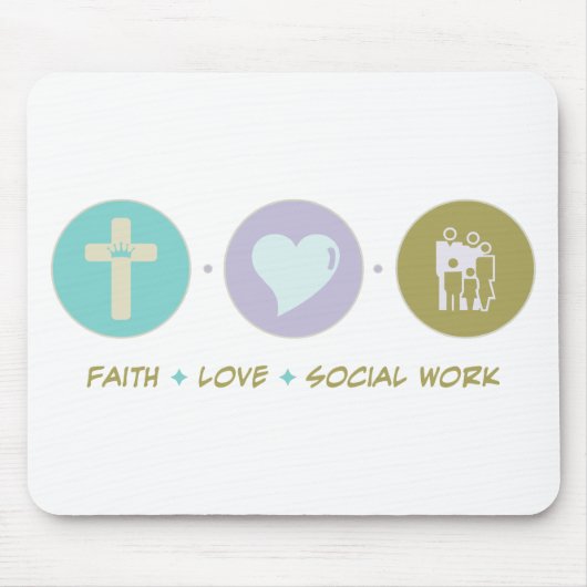信頼愛社会事業 マウスパッド (正面)