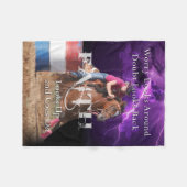 信頼毛布を競争させるバレル フリースブランケット (正面(横))