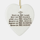 信頼祈りの言葉オーナメント セラミックオーナメント (右)