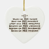 信頼祈りの言葉オーナメント セラミックオーナメント (裏面)