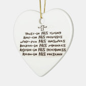 信頼祈りの言葉オーナメント セラミックオーナメント (左)