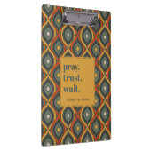 信頼祈待ちレトロイカットグリーン金ゴールド クリップボード (右)