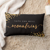 信頼移動山はまたはちょうど金枕を信じます ランバークッション (ブランケット)