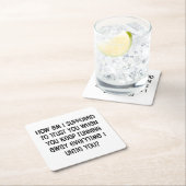 信頼 スクエアペーパーコースター (インサイチュ)