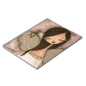 信頼(ブルネット)の跳躍-ノート ノートブック (左側)