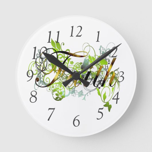 信頼 ラウンド壁時計 (正面)