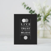 信頼 信じる  inspirational Quote ポストカード (スタンド正面)