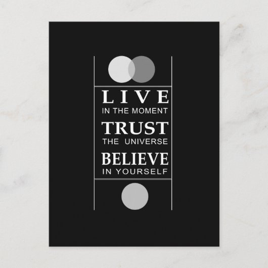 信頼 信じる  inspirational Quote ポストカード (正面)