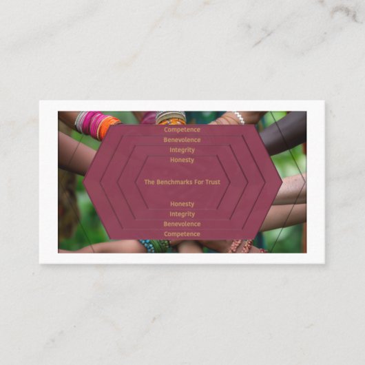 信頼→変革リーダーシップ（QRコード付き） 名刺 (正面)