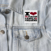 信頼、家族及び火器ボタン 缶バッジ (インサイチュ)