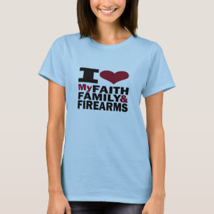 信頼、家族及び火器 Tシャツ