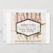 信頼、希望および愛 招待状 (裏面)