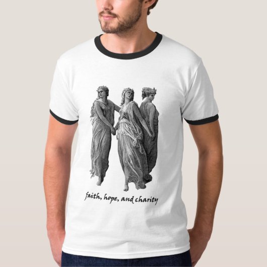 信頼、希望および慈善 Tシャツ (正面)
