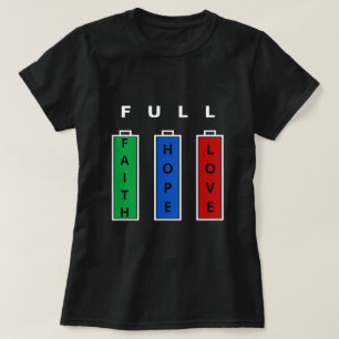 信頼-希望-愛-カスタマイズ可能-フルライフ Tシャツ