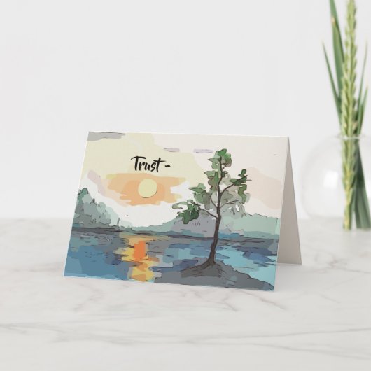 信頼 - 快復祝いカード サンキューカード (正面)