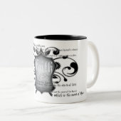 信頼(神の装甲)のキリスト教のマグの盾 ツートーンマグカップ (正面右)