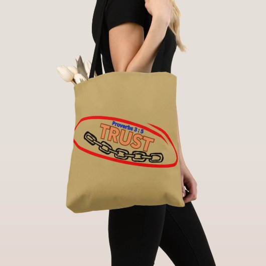 信頼(箴言3:5) ToteBag トートバッグ (クローズアップ)
