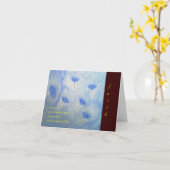 信頼… 聖なる書物、経典のメッセージカード カード (黄色い花)