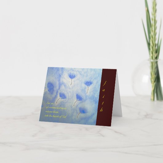 信頼… 聖なる書物、経典のメッセージカード カード (正面)