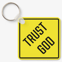 信頼Godメタルスクエアキーチェーン