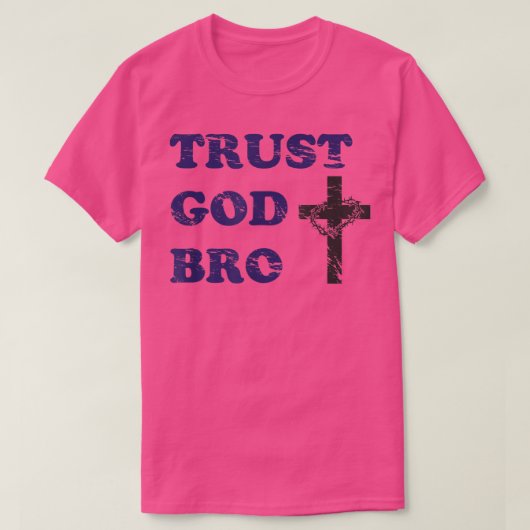 信頼God Bro Tshirt若い牧師向けの素晴らしいギフト Tシャツ (デザイン正面)