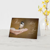 信頼Notecard カード (黄色い花)