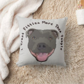 信頼Pitties -ピットブルの枕 クッション (ブランケット)