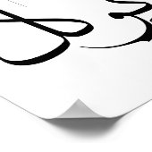 信頼Tawwakul توكلアラビア書道の動機 ポスター (角)