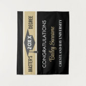 修了おめでとうマスターデグリーパーティー タペストリー (正面)