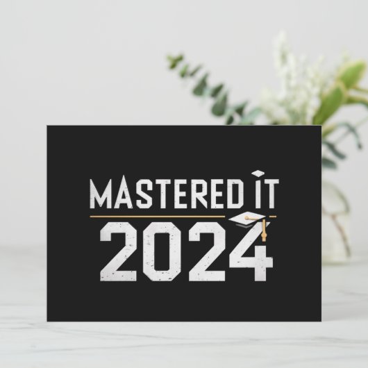 修了したマスター学位 2024 案内状 (スタンド正面)