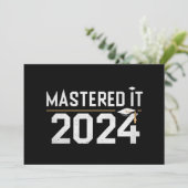 修了したマスター 2024 修士号 案内状 (スタンド正面)