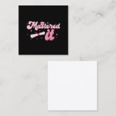 修了した それはマスター学位卒業生MBA卒業 スクエア名刺 (正面/裏面)