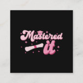 修了した それはマスター学位卒業生MBA卒業 スクエア名刺 (正面)