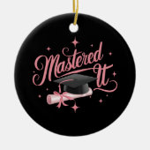 修了した それは修士号を卒業したMBA卒業 セラミックオーナメント (正面)