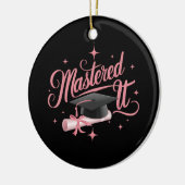 修了した それは修士号を卒業したMBA卒業 セラミックオーナメント (左)