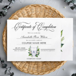 修了コース美白証明書 チラシ